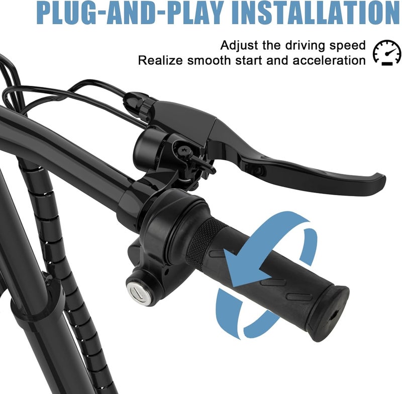 psler دراجة كهربائية كاملة مع دواسة لريدستار Q20 - دواسة كاملة بزاوية 22 مم 3 دبابيس، دواسة دراجة كهربائية عالمية مع مفتاح - Image 3